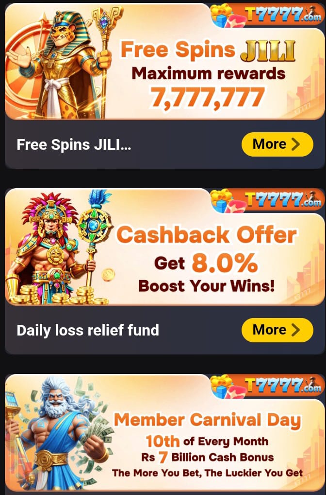 T7777 bonus and referral offers