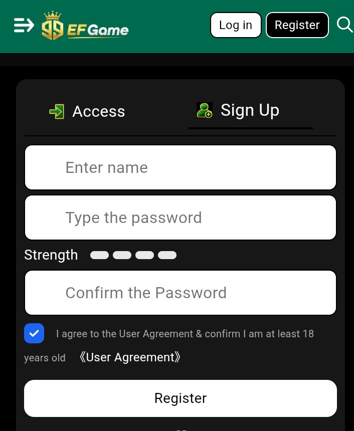 Create Account